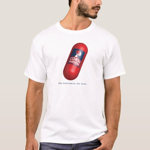 Corsi Nation Red Pill White Shirt