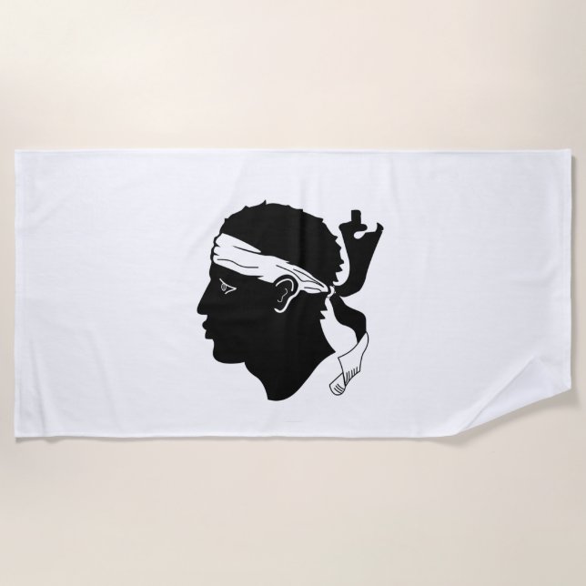 Corsica flag Beach Towel (Front)