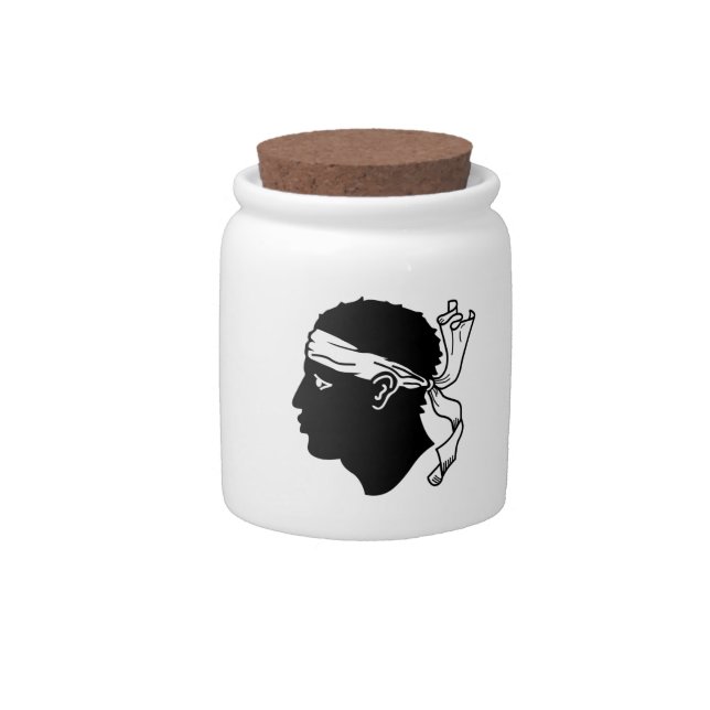Corsica Flag Candy Jar (Front)