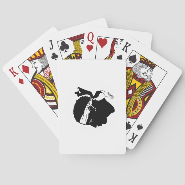 Corsica flag Classic Playing Cards (Back)