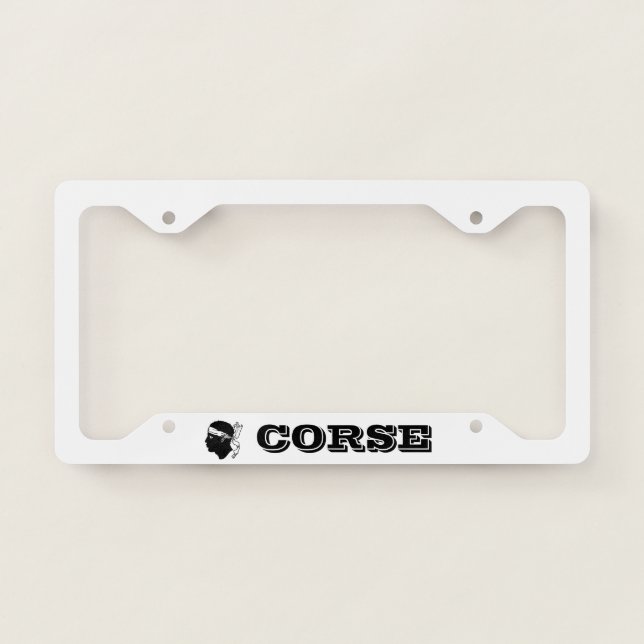 Corsica Flag License Plate Frame (Front)