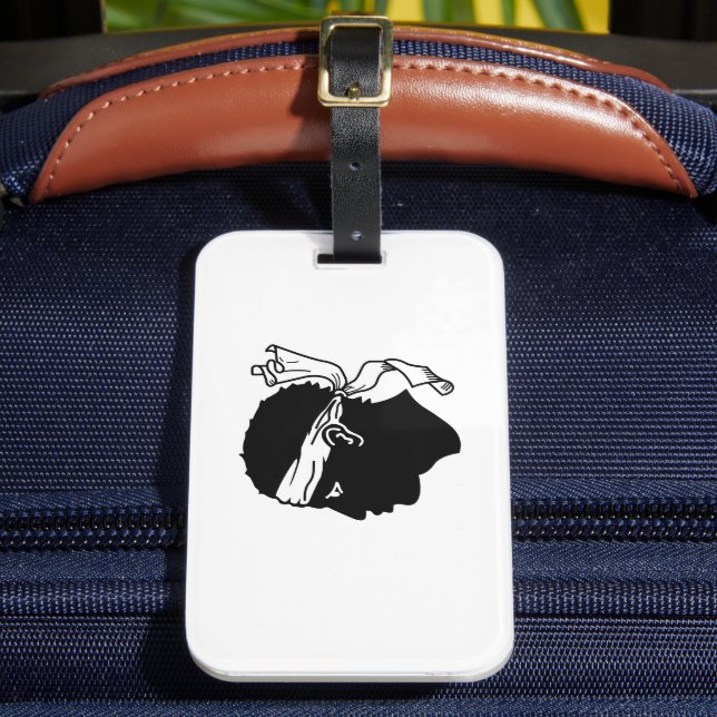 Corsica Flag Luggage Tag (Front Insitu 2)