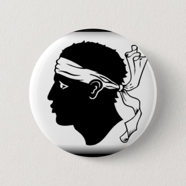 Corsica France Flag Button (Front)