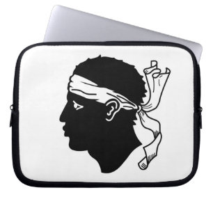 Corsica, France Flag Laptop Sleeve