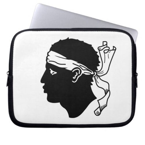 Corsica France Flag Laptop Sleeve