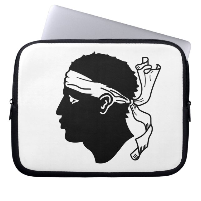 Corsica, France Flag Laptop Sleeve (Front)
