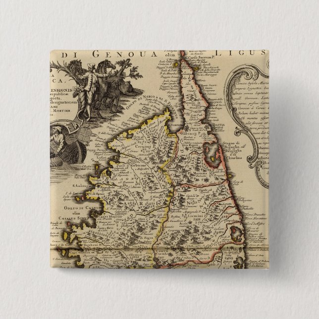 Corsica Pinback Button (Front)