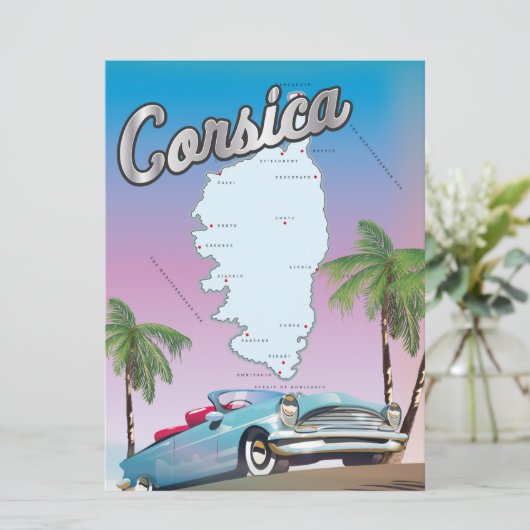 Corsica travel poster (Standing Front)