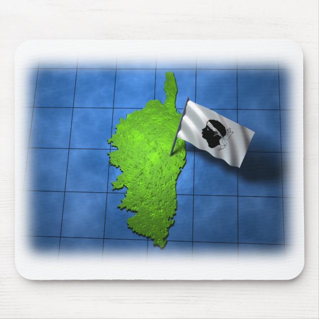 Corsica with its own flag mouse pad (Front)