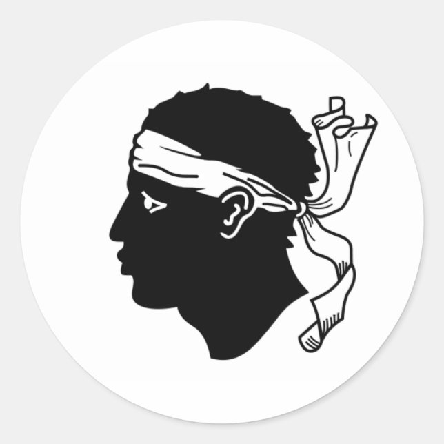 Corsican Flag Sticker (Front)