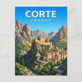 Corte Citadel France Postcard