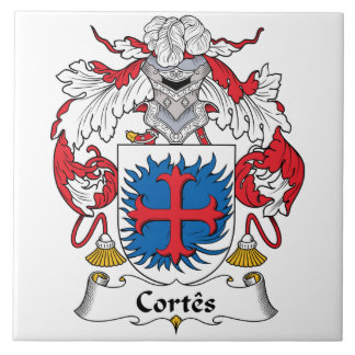Cortes Family Crest Ceramic Tile