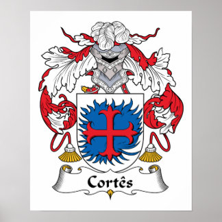 Cortes Family Crest Poster