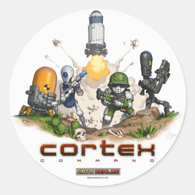 Cortex Command Splash Sticker (Front)