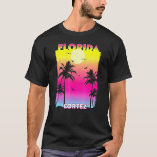 Cortez Florida Fl Summer Vintage Sunset T-Shirt