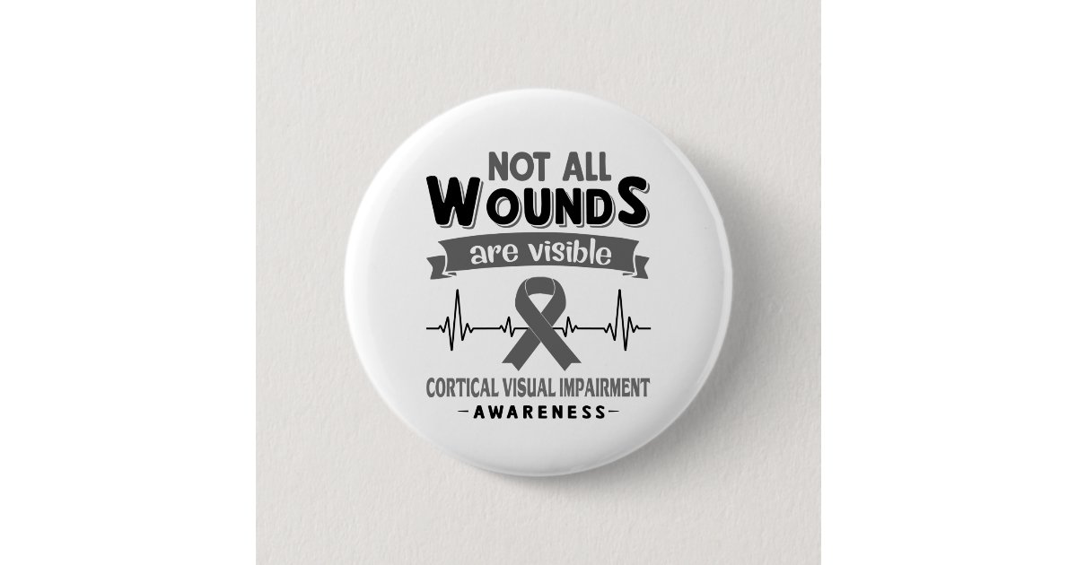 Cortical Visual Impairment Awareness Month Ribbon Button Zazzle