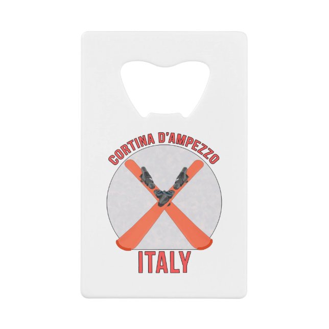 Cortina d’Ampezzo, Italy Credit Card Bottle Opener (Front)