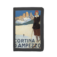 Cortina d'Ampezzo, Italy, Vintage Travel Ski Alps