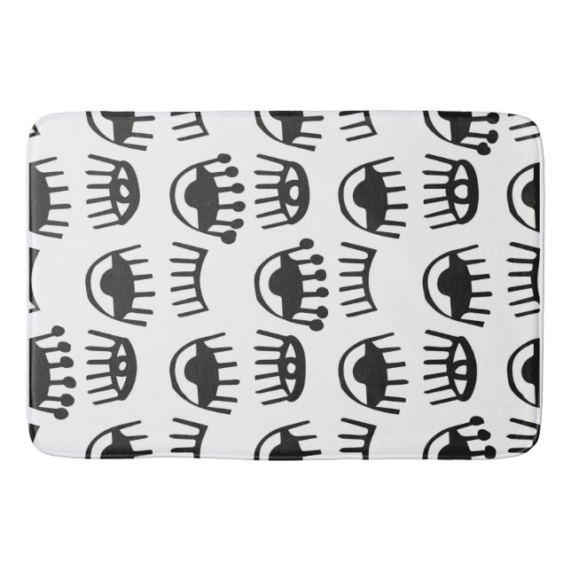 Cortina de Baño Escandinava ojos Bath Mat (Front)