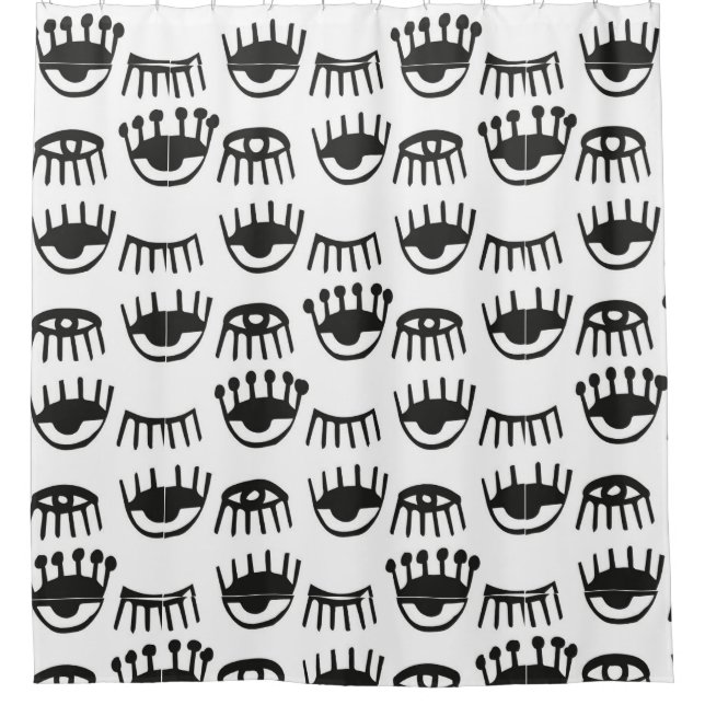 Cortina de Baño Ojos Shower Curtain (Front)