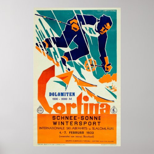 Cortina Dolomiti Poster