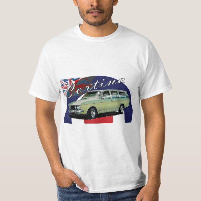 Cortina Mk2 Retro style 60s mod T-Shirt (Front)