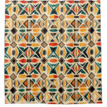  Cortinas de ducha Geometric Watercolor Mosaic  Shower Curtain