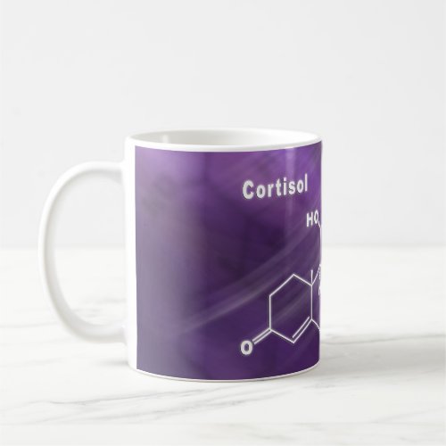 Cortisol Hormone Structural chemical formula Coffee Mug