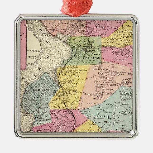 Cortlandt,Town Metal Ornament (Front)