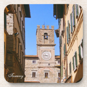 Cortona. Italy. Tuscany Beverage Coaster
