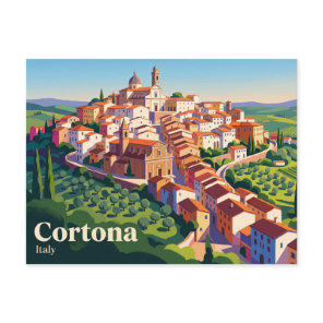Cortona, Tuscany, Italy Postcard