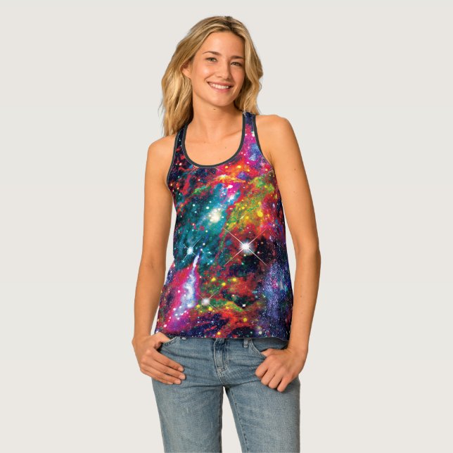 Coruscation Racer Back Tank Top (Front Full)