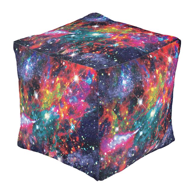 Coruscation Star Field Pouf (Angled Front)