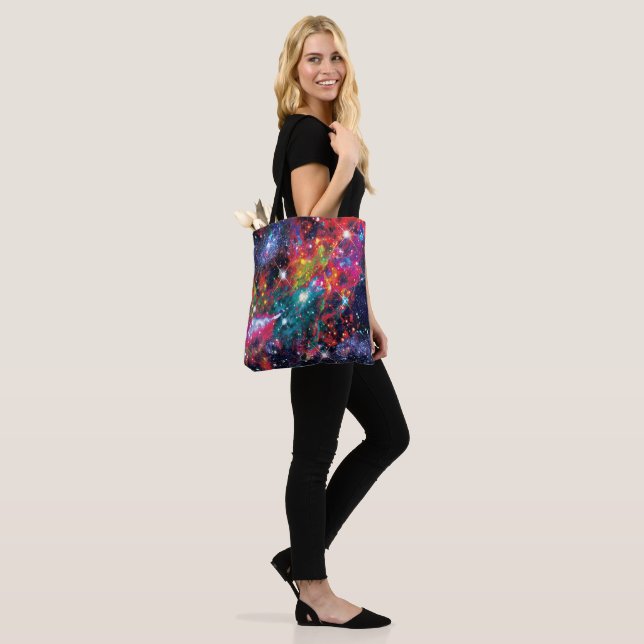 Coruscation Star Field Tote Bag (On Model)
