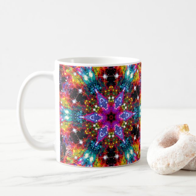 Coruscation Stellar Kaleid Coffee Mug (With Donut)