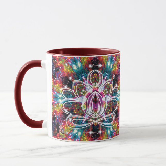 Coruscation Zen Lotus Mug (Left)
