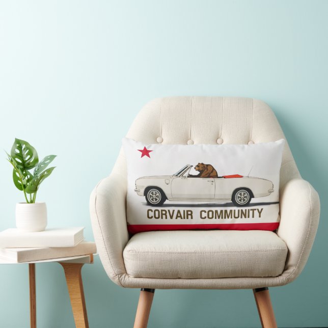 Corvair Community California LM Convertible Flag Lumbar Pillow (Chair)