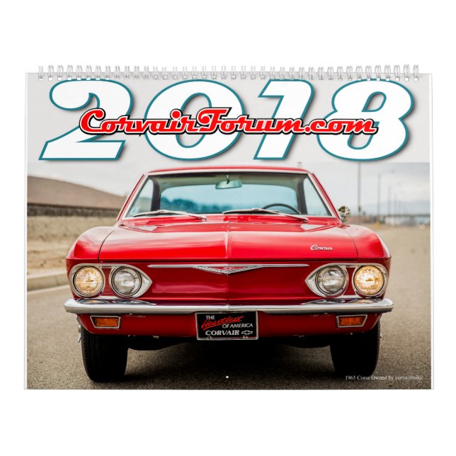 Corvair Forum 2018 Calendar (Cover)