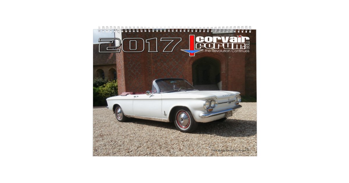 Corvair Forum Wall calendar Zazzle