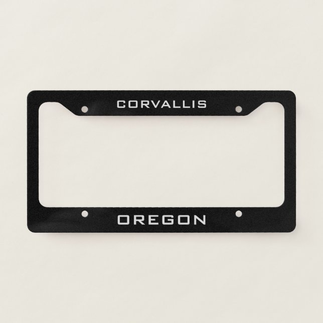 Corvallis Oregon  License Plate Frame (Front)