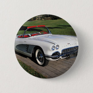 Corvette antique cars classic autos vintage cars pinback button
