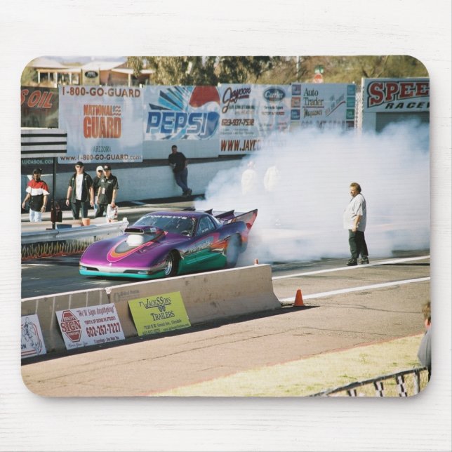 Corvette Burn-Out Mousepad (Front)