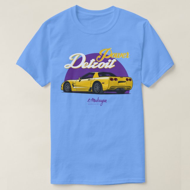 Corvette C5 yellow T-Shirt (Design Front)
