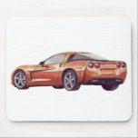 Corvette C6 Mouse Pad<br><div class="desc">Beautiful drawing of a Corvette C6 on a mousepad</div>