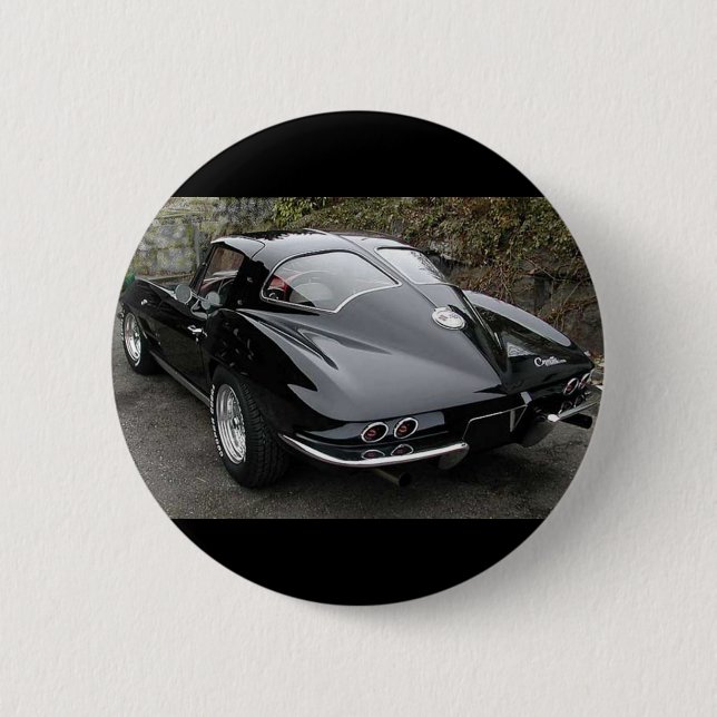 Corvette Classic Black Split Window Button (Front)