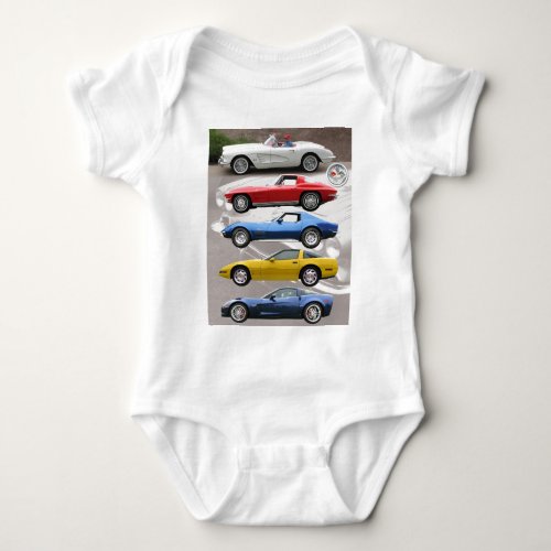 Corvette Generations Baby Bodysuit