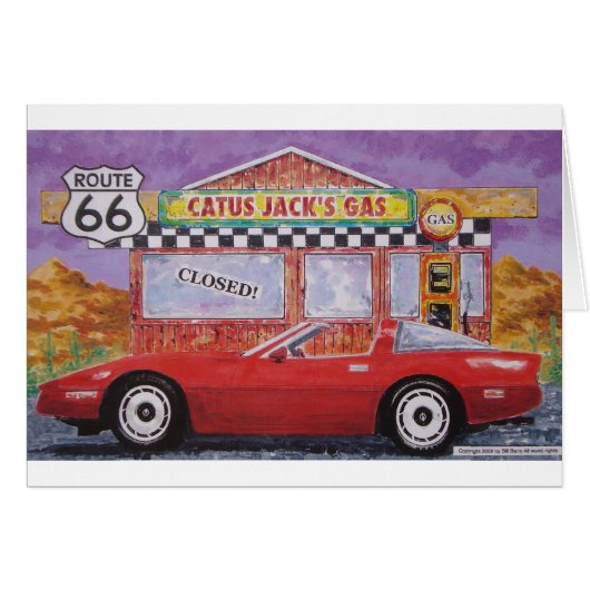 corvette paintings 005 cards (Front Horizontal)