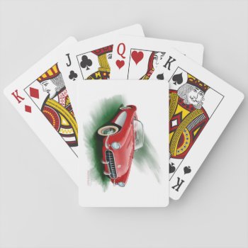 Corvette Playing Cards by buyfranklinsart at Zazzle
