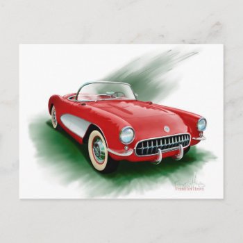 Corvette Postcard by buyfranklinsart at Zazzle