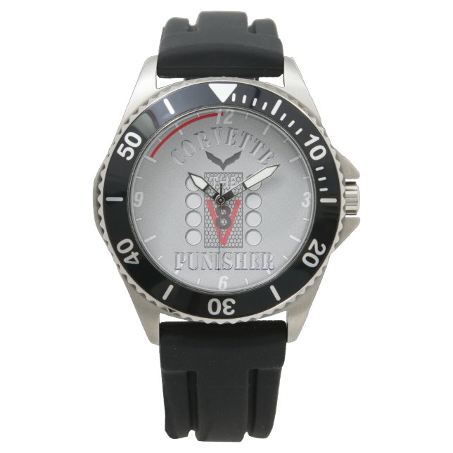 Corvette the Punisher V8 Grey Watch (Front)